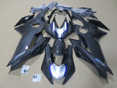 Venta Carenados Moto Yamaha YZF R6 2017-2023 - Plata Azul Negro Falso FibraCarbono