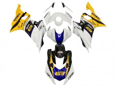 Venta Carenados Moto Yamaha YZF R6 2017-2023 - Blanco Amarillo Azul Negro