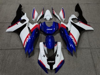 Venta Carenado Moto Yamaha YZF R6 2017-2023 - Blanco Rojo Azul Negro