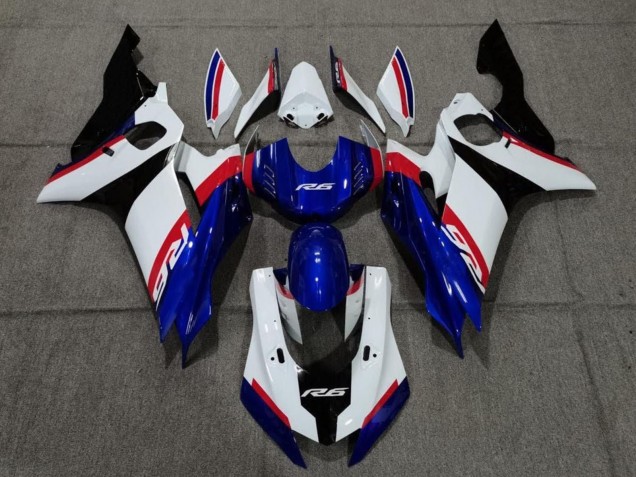 Venta Carenado Moto Yamaha YZF R6 2017-2023 - Blanco Rojo Azul Negro