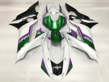Venta Carenados Moto Yamaha YZF R6 2017-2023 - Blanco Verde Púrpura Negro