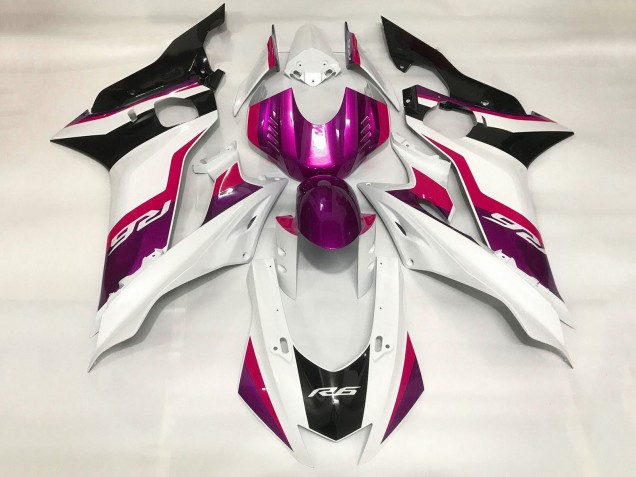 Venta Carenados Moto Yamaha YZF R6 2017-2023 - Blanco Rojo Púrpura Negro