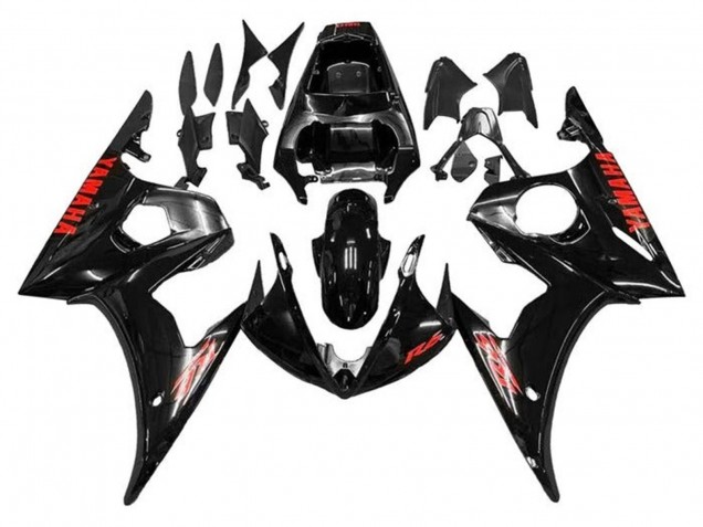 Venta Carenados Moto Yamaha YZF R6 2005 - Negro Brillante Rojo