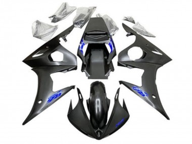 Venta Carenados Moto Yamaha YZF R6 2005 - Negro Mate Azul