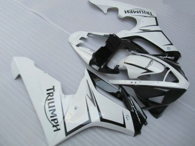 Venta Carenados Moto Triumph Daytona 675 Triple 2006-2008 - Blanco Negro Brillante