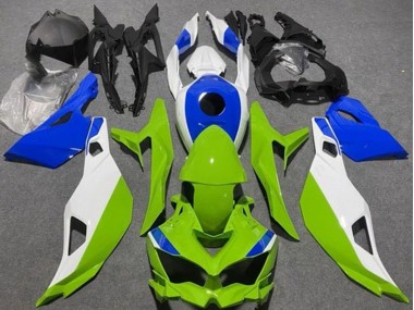 Venta Carenados Moto Kawasaki ZX4R ZX-4RR 2019-2025 - Blanco Azul Verde