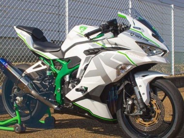 Venta Carenados Moto Kawasaki ZX4R ZX-4RR 2019-2025 - Blanco Plata Verde