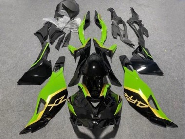 Venta Carenados Moto Kawasaki ZX4R ZX-4RR 2019-2025 - Negro Brillante Verde Oro