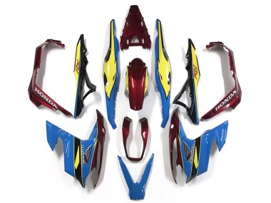 Venta Carenados Moto Honda ADV150 2018-2021 - Azul Amarillo Rojo
