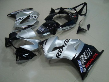 Venta Carenado Moto Honda VFR 800 2002-2013 - Plata Negro Brillante Repsol