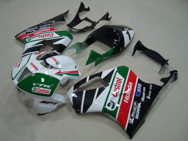 Venta Carenado Moto Honda VTR1000 2000-2006 - Blanco Rojo Verde Negro Brillante Castrol