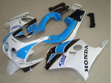 Venta Carenado Moto Honda CBR250RR MC19 1988-1989 - Blanco Azul Claro Negro Brillante