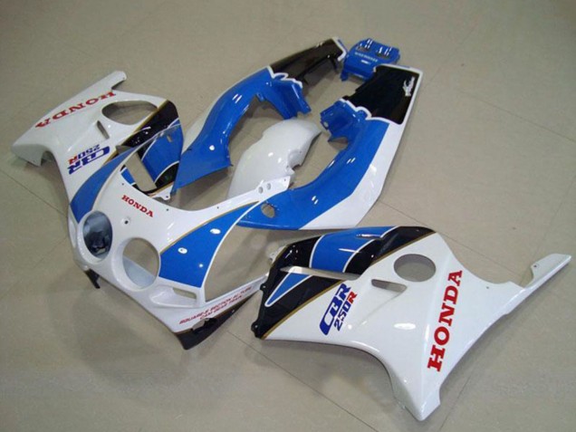 Venta Carenados Moto Honda CBR250RR MC19 1988-1989 - Blanco Azul Claro Negro Brillante