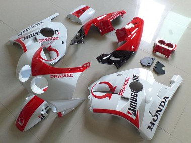 Venta Carenados Moto Honda CBR250RR MC22 1990-1998 - Blanco Rojo Pramac Bridgestone