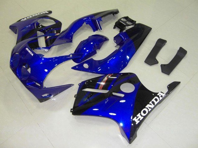 Venta Carenados Moto Honda CBR250RR MC22 1990-1998 - Azul Negro Brillante Blanco Calcomanía