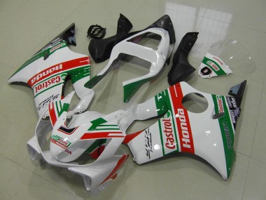 Venta Carenados Moto Honda CBR600 F4i 2001-2003 - Blanco Rojo Verde Castrol