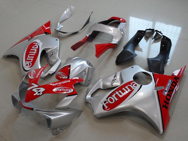 Venta Carenados Moto Honda CBR600 F4i 2001-2003 - Plata Rojo Fortuna