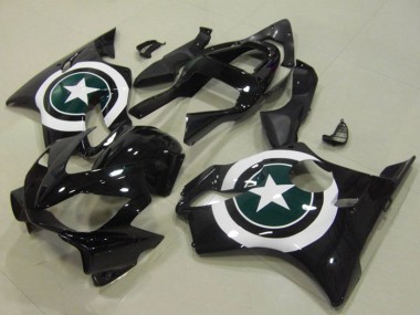 Venta Carenados Moto Honda CBR600 F4i 2001-2003 - Blanco Negro Brillante Estrella