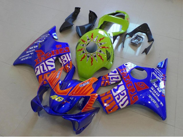 Venta Carenados Moto Honda CBR600 F4i 2001-2003 - Amarillo Azul Naranja Rossi 46