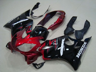 Venta Kit Carenados Moto Honda CBR600 F4i 2004-2007 - Rojo Negro Brillante