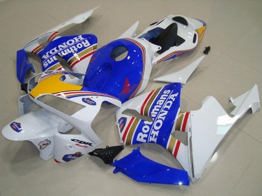 Venta Carenados Moto Honda CBR600RR 2003-2004 - Blanco Azul Amarillo Rothmans