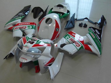 Venta Carenados Moto Honda CBR600RR 2005-2006 - Blanco Rojo Verde Castrol 38