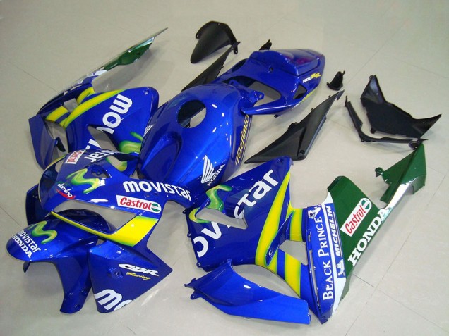 Venta Carenados Moto Honda CBR600RR 2005-2006 - Azul Amarillo Verde Blanco MoviStar Rojo Castrol