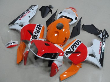 Venta Carenado Moto Honda CBR600RR 2005-2006 - Naranja Blanco Rojo Negro Brillante Repsol