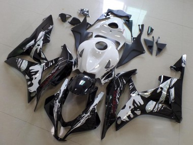 Venta Carenados Moto Honda CBR600RR 2007-2008 - Blanco Negro Brillante Leyla