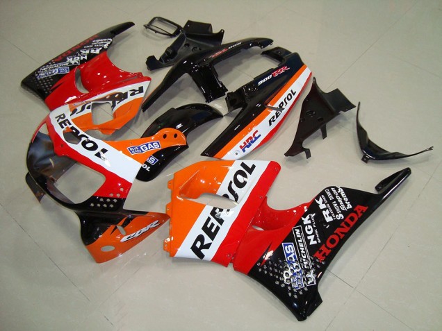 Venta Carenados Moto Honda CBR900RR 893 1994-1995 - Naranja Blanco Rojo Negro Brillante HRC Repsol