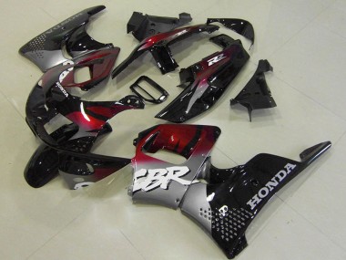 Venta Carenados Moto Honda CBR900RR 893 1996-1997 - Plata Rojo Granate Negro Brillante