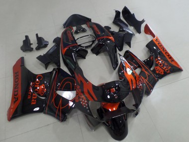 Venta Carenados Moto Honda CBR900RR 919 1998-1999 - Negro Brillante Rojo Corona