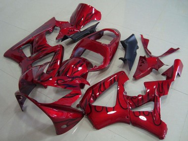 Venta Carenados Moto Honda CBR900RR 929 2000-2001 - Rojo Negro Brillante Llama