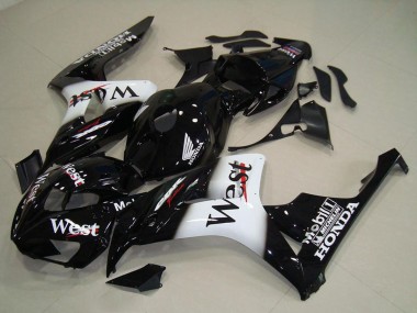 Venta Carenados Moto Honda CBR1000RR 2006-2007 - Negro Brillante Blanco West