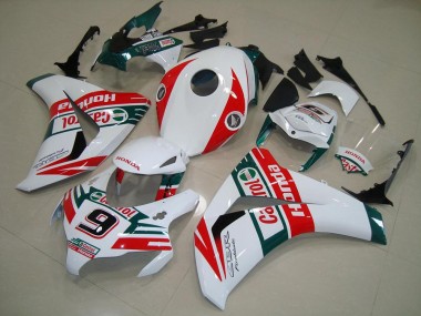 Venta Carenados Moto Honda CBR1000RR 2008-2011 - Blanco Rojo Verde Oscuro Castrol No 9