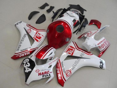 Venta Carenados Moto Honda CBR1000RR 2008-2011 - Blanco Rojo Negro HARC Pro PIAA 634