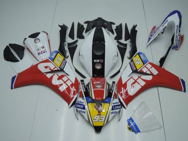 Venta Carenados Moto Honda CBR1000RR 2008-2011 - Blanco Rojo Amarillo Negro Givi 93