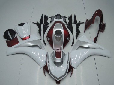 Venta Carenados Moto Honda CBR1000RR 2008-2011 - Blanco Plata Rojo Granate