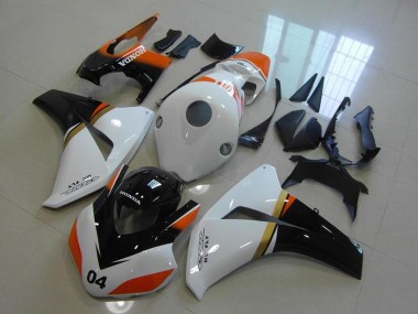 Venta Carenados Moto Honda CBR1000RR 2008-2011 - Blanco Naranja Negro Brillante Carrera