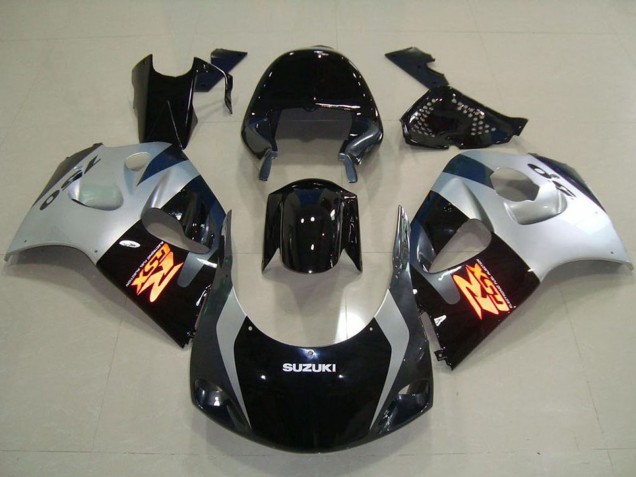 Venta Carenados Moto ABS Suzuki GSXR 750 1996-2000 - Negro Brillante Plata