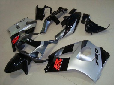 Venta Carenados Moto Suzuki GSXR 750 1996-2000 - Negro Brillante Plata