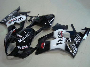 Venta Carenados Moto Suzuki GSXR 1000 2003-2004 - Negro Brillante Blanco West Rojo