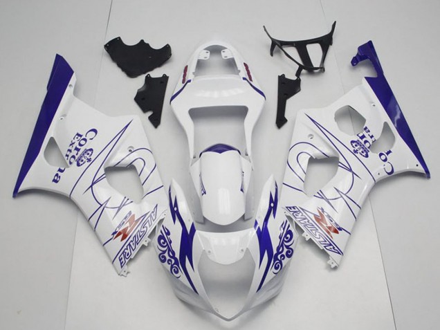 Venta Carenados Moto Suzuki GSXR 1000 2003-2004 - Blanco Azul Corona Alstare