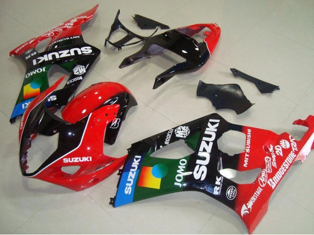 Venta Carenados Moto Suzuki GSXR 1000 2003-2004 - Rojo Negro Azul Verde JOMO Pepephone