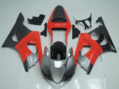 Venta Carenado Moto Suzuki GSXR 1000 2003-2004 - Rojo Plata Negro