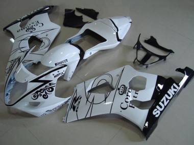 Venta Carenados Moto Suzuki GSXR 1000 2003-2004 - Blanco Negro Corona