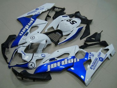 Venta Carenados Moto Suzuki GSXR 1000 2005-2006 - Blanco Azul Jordan 59