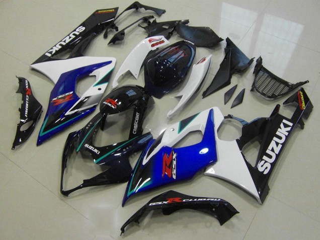 Venta Carenados Moto Suzuki GSXR 1000 2005-2006 - Blanco Azul Negro Brillante