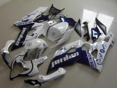 Venta Carenados Moto Suzuki GSXR 1000 2005-2006 - Blanco Azul Oscuro Jordan