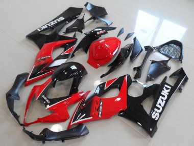 Venta Carenados Moto Suzuki GSXR 1000 2005-2006 - Rojo Negro Brillante OEM Estilo
